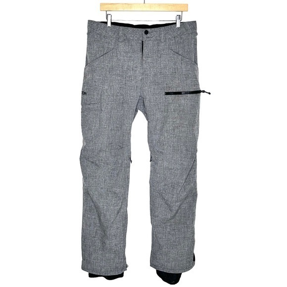 Burton Pants Burton Mens Living Lining Dark Grey Black Lining Snow